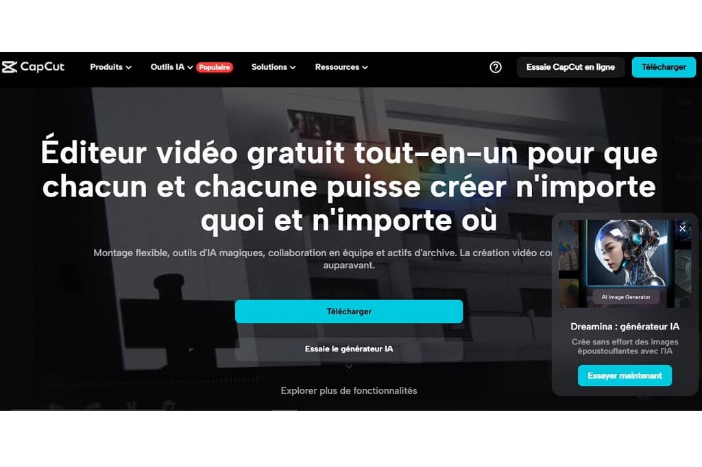 Article comment avoir des abonnés sur tiktok - capture d'écran de l'outil CapCut