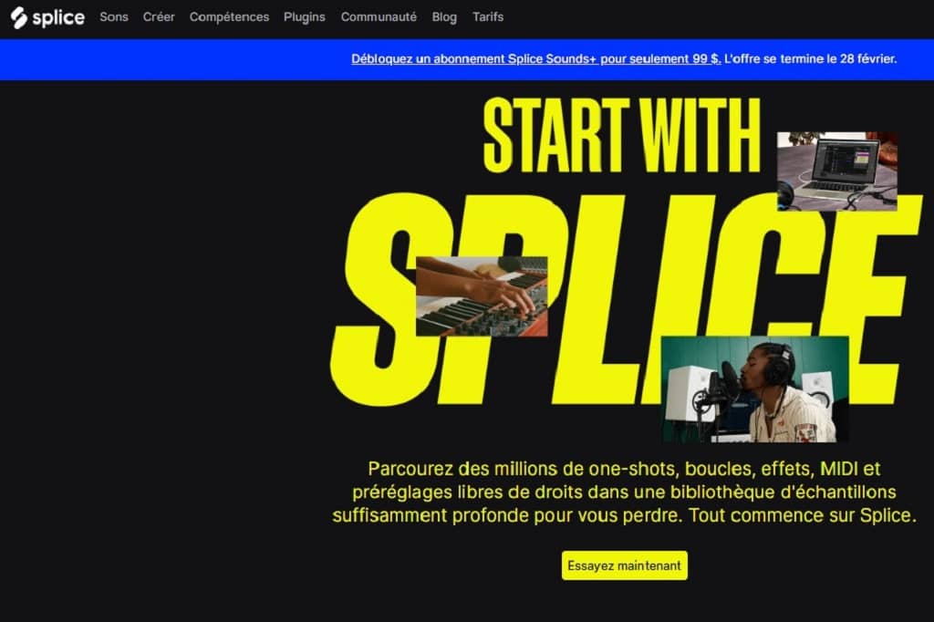 Article comment avoir des abonnés sur tiktok - capture d'écran de l'outil Splice