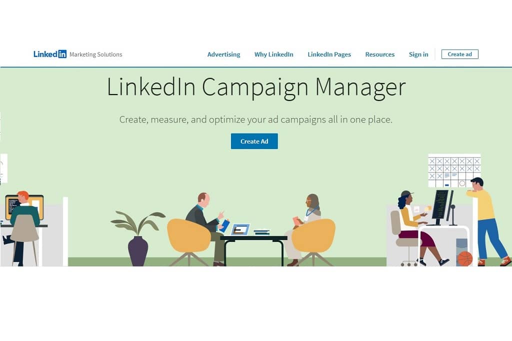 Article social ads définition - Capture d'écran de LinkedIn Campaign Manager